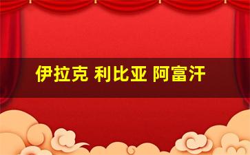 伊拉克 利比亚 阿富汗